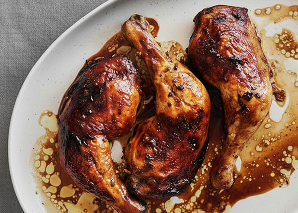 Cuisses de poulet grillées aux cinq épices douces