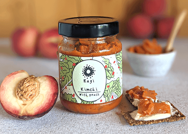 Kimchi mit Pfirsich