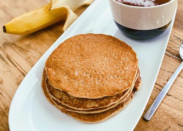 Bananen-Vollkorn-Pfannkuchen, ohne Zuckerzusatz