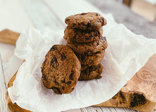 Dunkler Schokoladenkeks