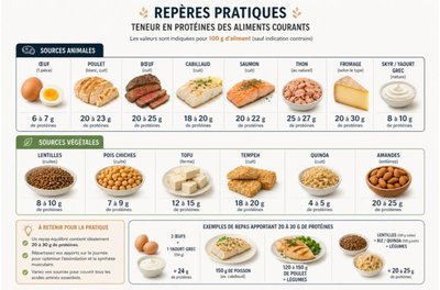 Guide des sources de protéines, préparé par Aurélia Corbaz