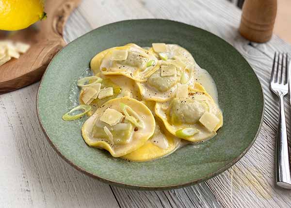 Lemon ravioli