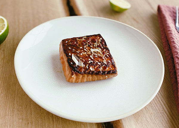 Perfekt gegrillter Lachs